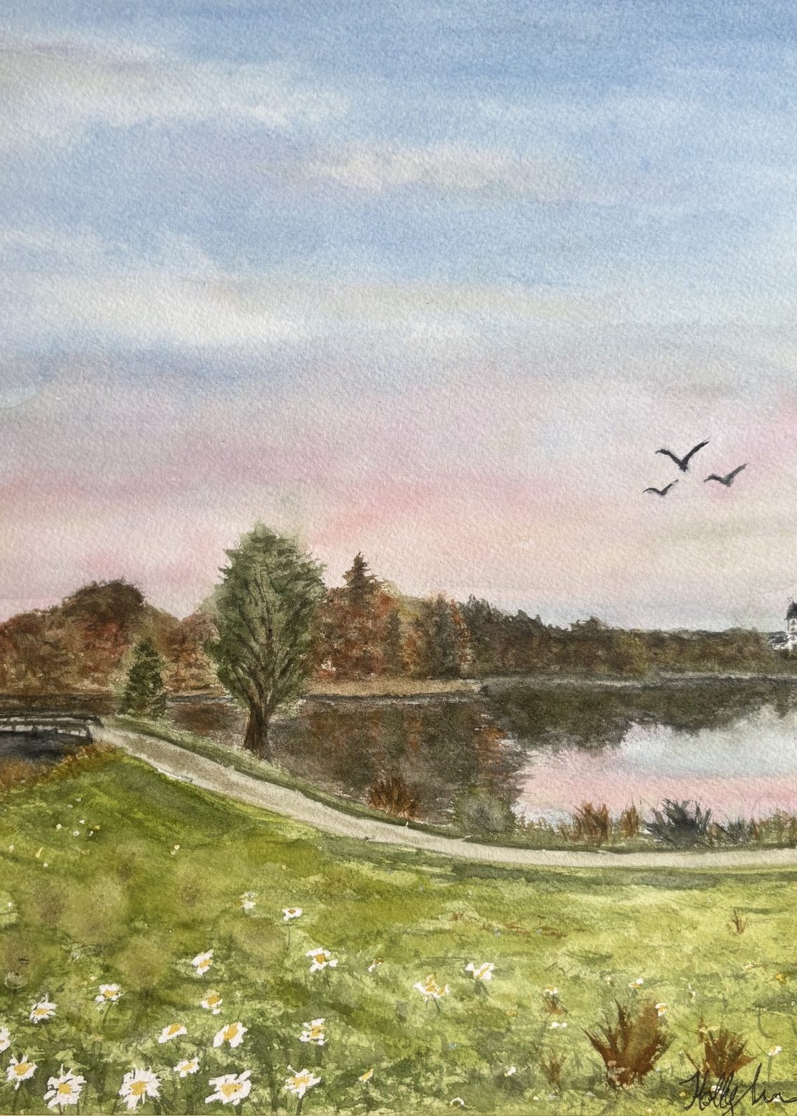 Dead Creek Scene greeting card