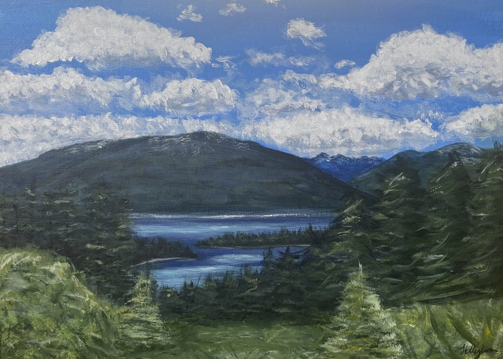 Harrison Lake Overlook greeting card
