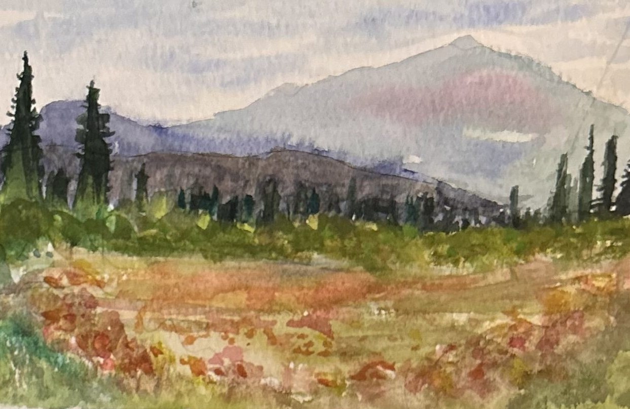 Mountain Meadow painting by Holly Lian