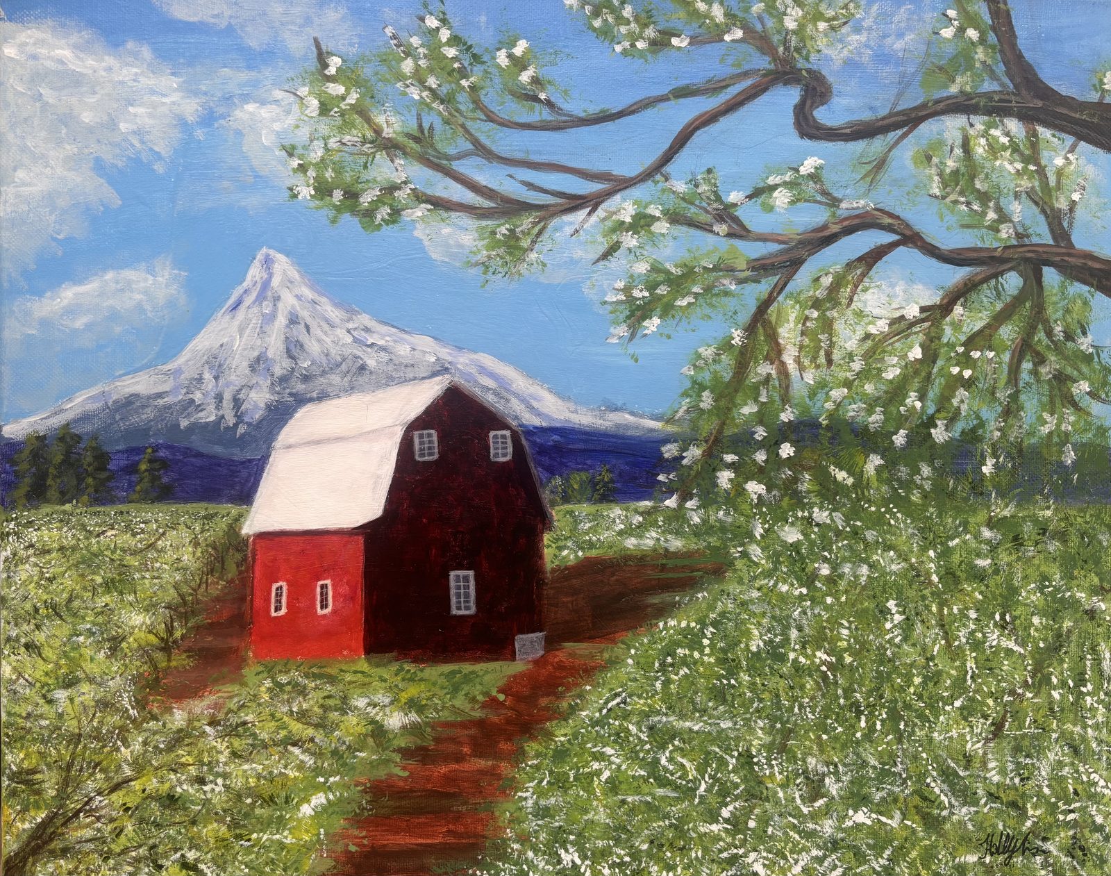 The Blossom Path painting by Holly Lian
