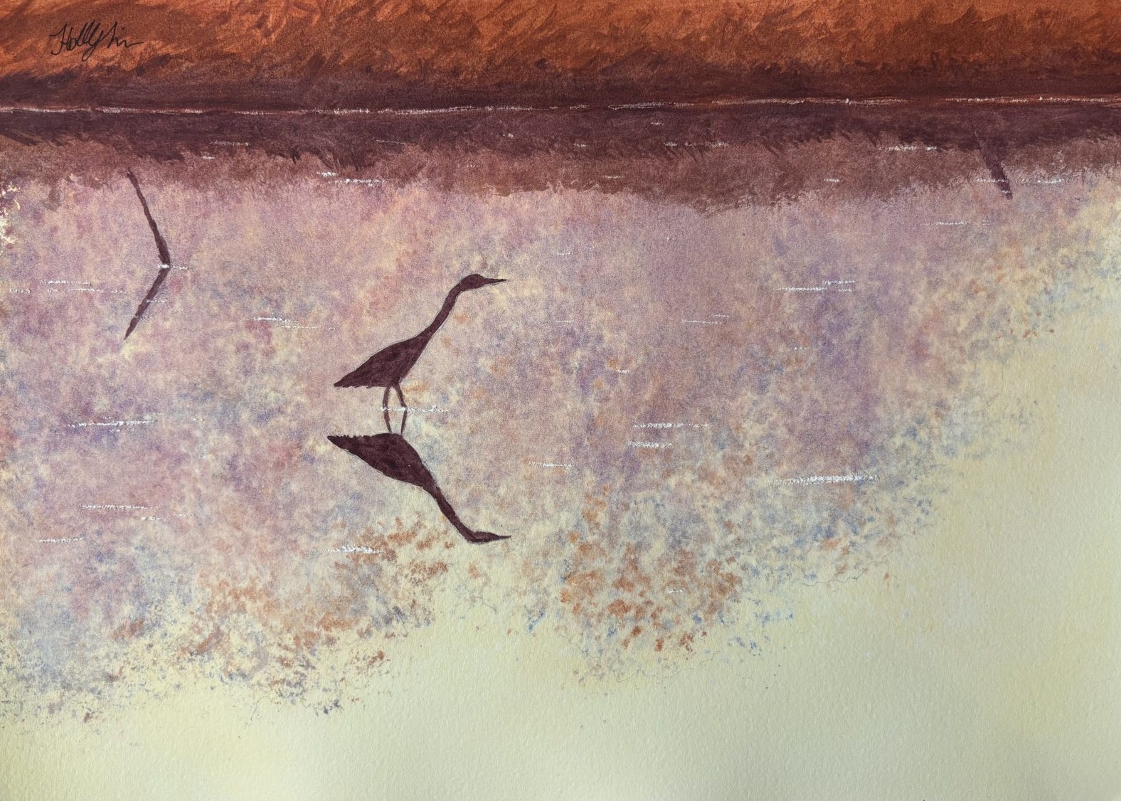 The Heron's Passage greeting card