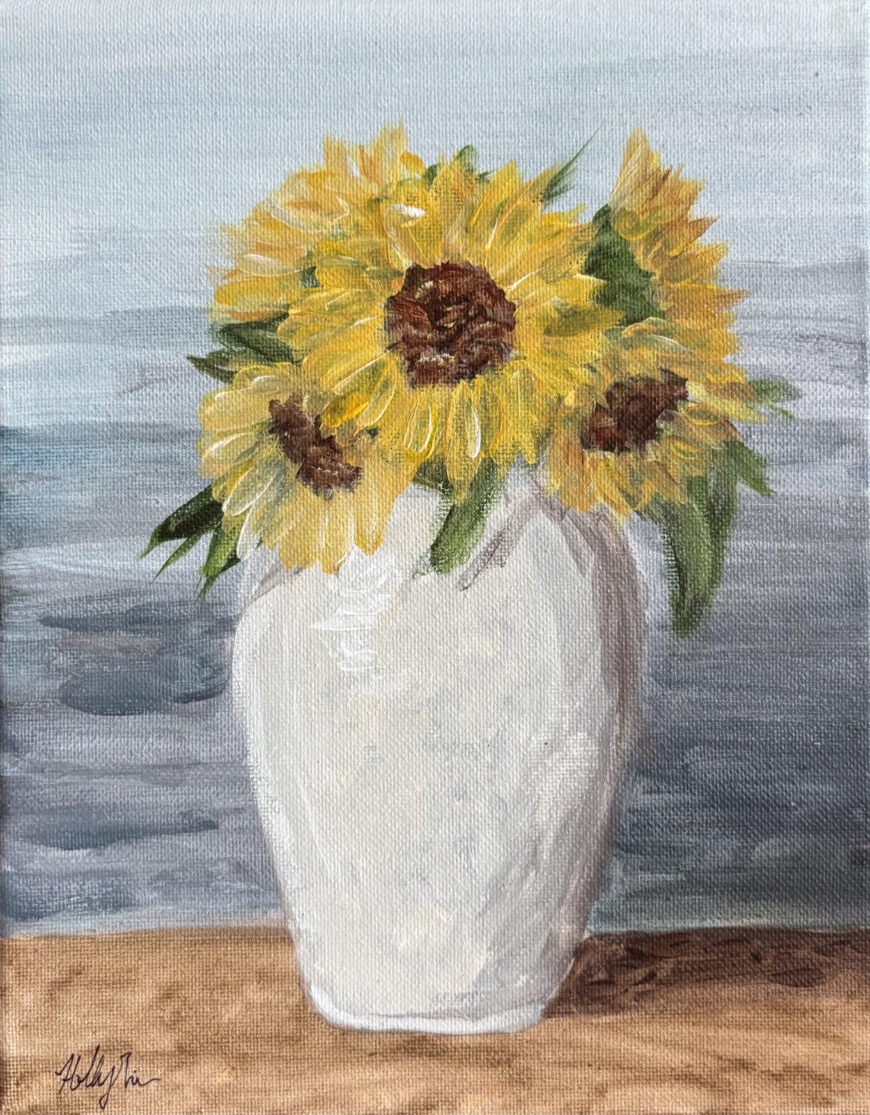 Vase of Sun painting by Holly Lian